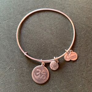Silver Om Alex and Ani Bangle